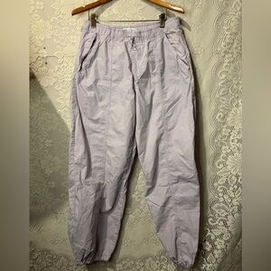 Zara Baggy parachute pants in lavender light purple